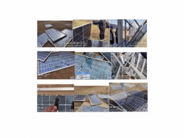 一批受损的光伏组件856片、支架5.5吨